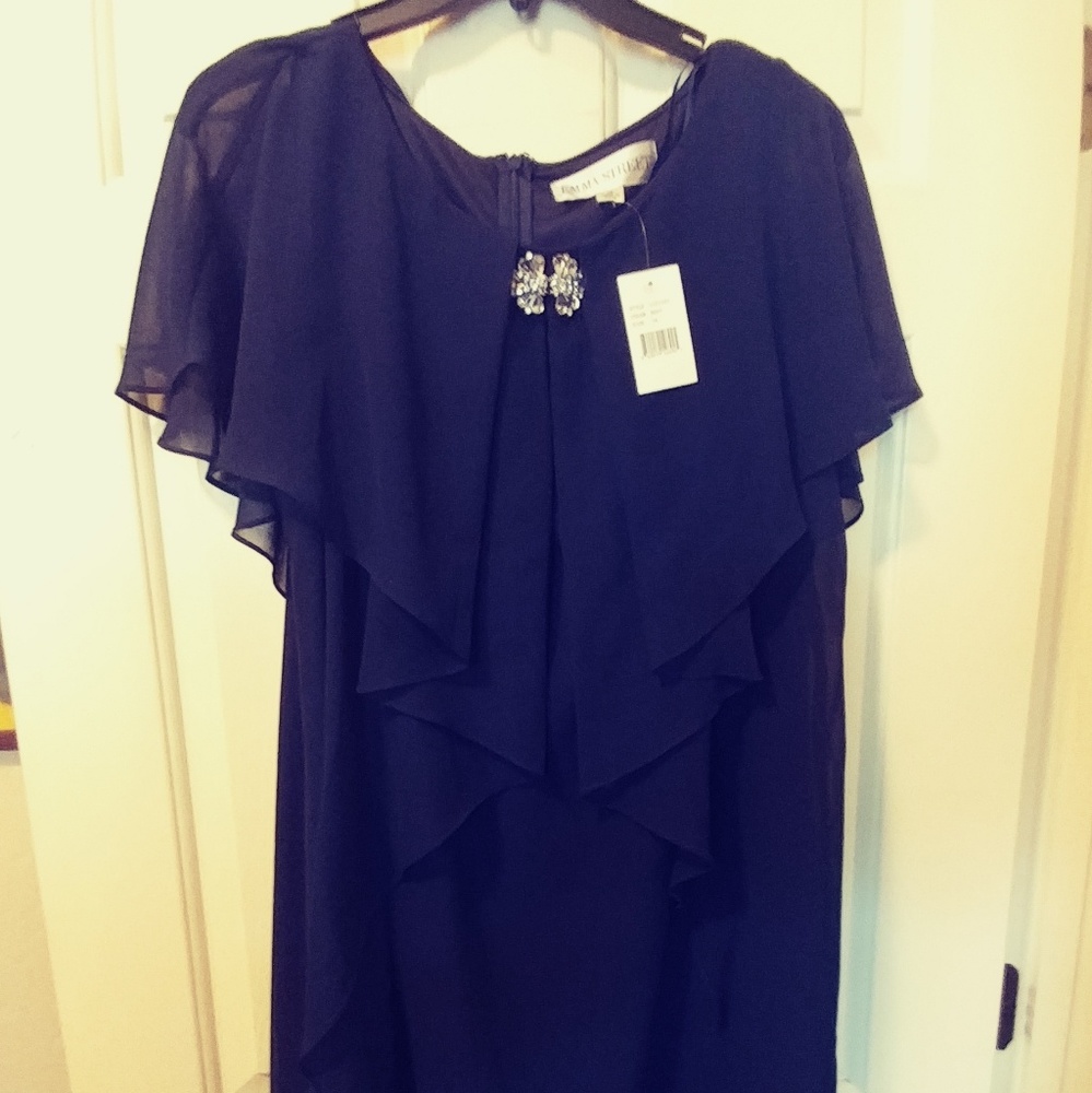 Navy blue cocktail dress